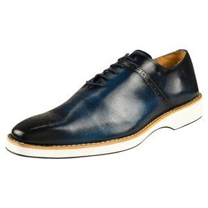 LIBERTYZENO Navy WINKLER EVA Leather Oxford Style Dress Shoes